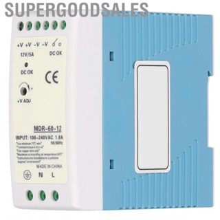 Supergoodsales BERM Switch Power Supply Ultra-Thin Rail Industrial With ABS  MDR-60-12