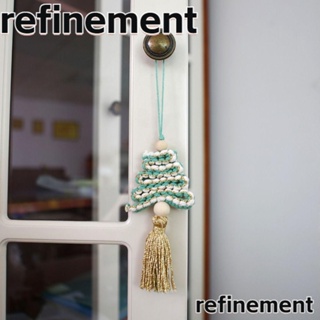 Refinement โมบายแขวน ผ้าฝ้าย แฮนด์เมด อเนกประสงค์ สําหรับแขวนตกแต่งประตู ของขวัญ คริสต์มาส ปาร์ตี้