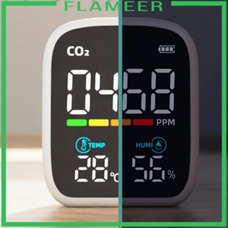 [Flameer] เครื่องวัดอุณหภูมิความชื้นดิจิทัล CO2 สําหรับร้านอาหาร โรงแรม สํานักงาน