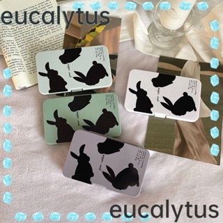 Eucalytus1 กล่องคอนแทคเลนส์ รูปกระต่าย แบบพกพา 6 คู่