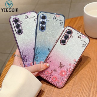 เคสโทรศัพท์ซิลิโคน แบบนิ่ม ลายดอกไม้ กันกระแทก สําหรับ Samsung Galaxy A54 A34 A24 A14 4G 5G A73 A53 A33 5G A23 A13 A72 A52 A52S A32 A22 A12