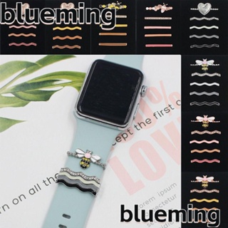 Blueming2 เครื่องประดับสายนาฬิกาข้อมือ สร้อยข้อมือโลหะ แหวนตกแต่ง สร้างสรรค์ เข็มกลัดเพชร สายรัดข้อมือ เสน่ห์ อุปกรณ์เสริม