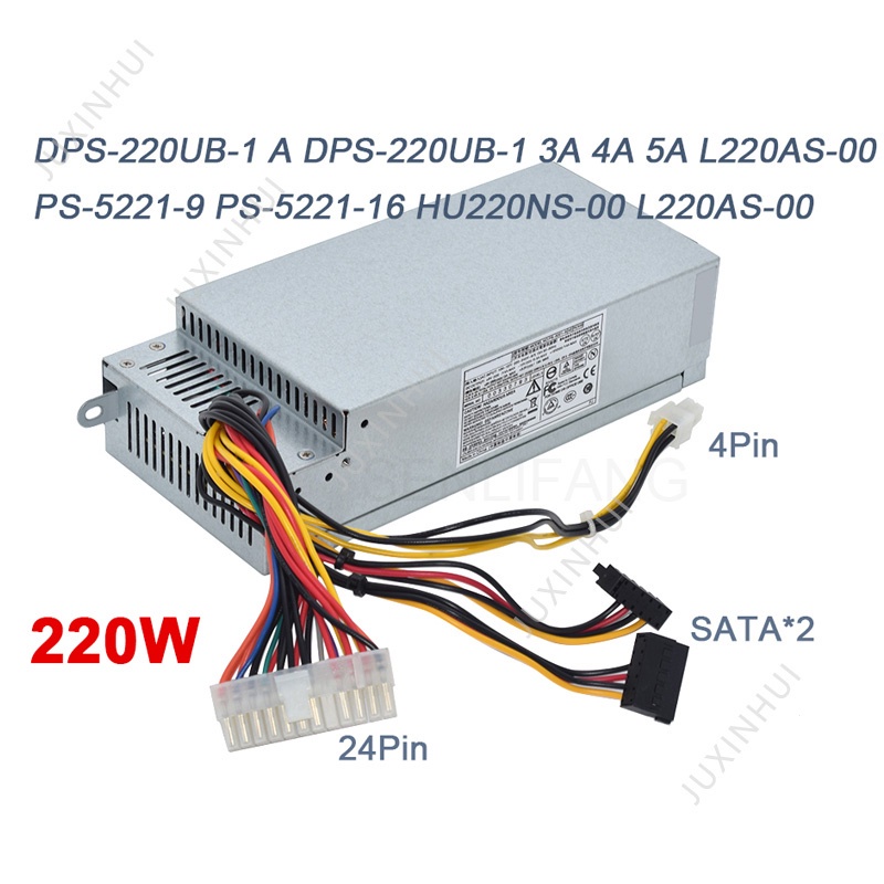 สําหรับ Dell 220W แหล่งจ่ายไฟ DPS-220UB-1 A DPS-220UB-4 A L220NS-00 PE-5221-08 PS-5221-9 PE-5221-06 