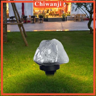 [Chiwanji] โคมไฟ LED พลังงานแสงอาทิตย์ กันน้ํา ทนต่อการสึกหรอ สําหรับตกแต่งสวนทางเดิน สนามหญ้า ระเบียง