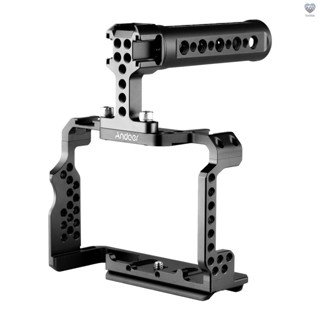 {Titi} Andoer Aluminum Alloy Camera Cage Kit with Video Rig Top Handle Grip Replacement for  A7R III/ A7 II/ A7III