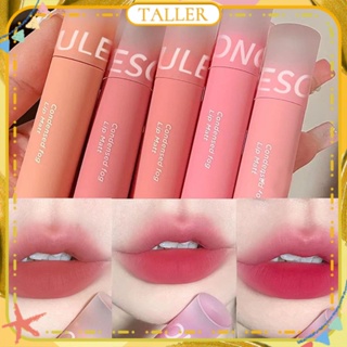 ✧Ready Stcok Oulesong Matte Velvet Lip Gloss Soft Mist Nude Chocolate Lipstick Moisturizing Smooth Easy To Color Long Lasting Lip Makeup TALLER