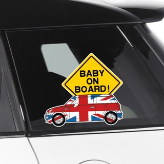 Baby in Car Warning Car Tail Stickers There Is a Baby Baby in the Car with Baby Reflective Bumper Stickers VwEN