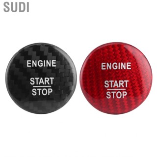 Sudi Start Stop Button Trim  Carbon Fiber Engine Cover Fit for Mercedes B C E S CLA CLS Class