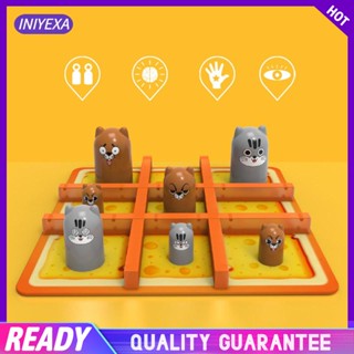 [Iniyexa] Tic TAC Toe Games ของเล่นหมากรุก เกมปริศนา สําหรับเด็ก