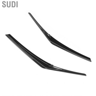 Sudi Headlight Eye lid Cover Eyebrows 2Pcs Lid Covers ABS Carbon Fiber Eyelids Trim for Camry 2018‑2020