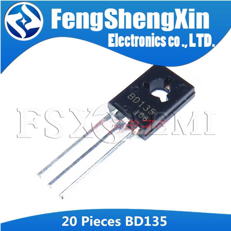 ทรานซิสเตอร์ ซิลิโคน BD135 TO-126 BD135 TO126 NPN 20 ชิ้น