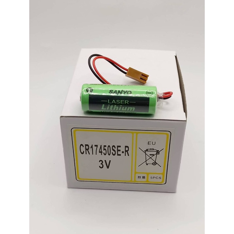 งานแท้ปีใหม่สุด CR17450SE-R 3 V CR17450 17450 GE FANUC เปลี่ยนแบตเตอรี่
