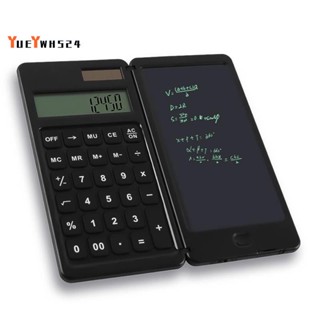 『yueywh524』เครื่องคิดเลข 10 หลัก พร้อมโต๊ะเขียนหนังสือ ลบได้ สําหรับบ้าน ออฟฟิศ