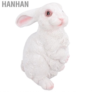 Hanhan Garden Bunny Decor Lifelike Statues Polyresin Material for Lawn Holiday Supplies Create