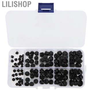 Lilishop Black Round Doll Eyes  Toy Smooth Multi Sizes Resin with Box for DIY