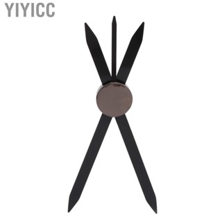 Yiyicc Eyebrow Stencil Ruler Black Stainless Steel Makeup Caliper LJ4