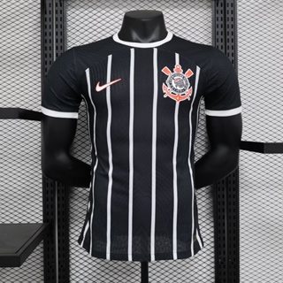 เสื้อกีฬาแขนสั้น ลายทีมชาติฟุตบอล Corinthians 23 24 ชุดเยือน คุณภาพสูง ไซซ์ S - 2XL