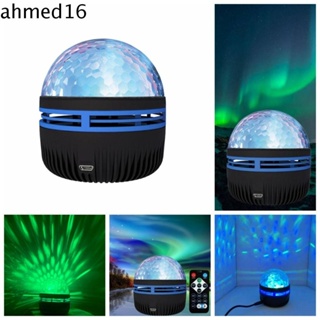 Ahmed โคมไฟโปรเจคเตอร์ LED ฉายรูปน้ํา แบบพกพา ขนาดเล็ก กันน้ํา ชาร์จ USB สําหรับปาร์ตี้ฮาโลวีน