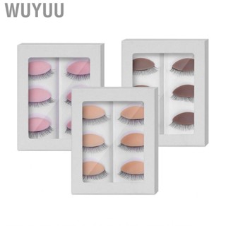 Wuyuu 6Pairs Practice Eyelashes Training Lashes Self Adhesive Eyelash