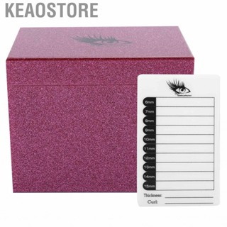 Keaostore 10 Layers Eyelash Storage Box Display Makeup Organizer Acrylic Boards TY