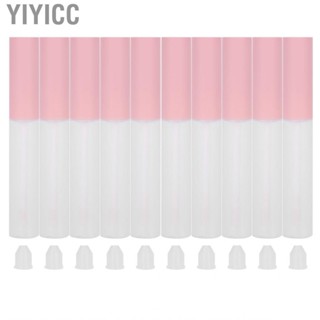 Yiyicc 10pcs Empty Lip Gloss Tubes With Brush 10ml Plastic Refillable Balm