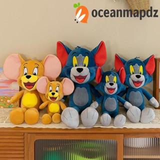 Oceanmapdz ของเล่นตุ๊กตา Tom and Jerry ตุ๊กตายัดไส้ ตุ๊กตาแมว Tom and Jerry ตุ๊กตาสัตว์ ตุ๊กตาสตูดิโอ ของเล่นตุ๊กตาแมว เมาส์ การ์ตูนภาพยนตร์ ฟิกเกอร์แอคชั่น ของขวัญวันเกิด