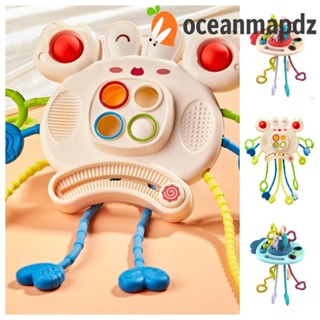 Oceanmapdz ปู มอนเตสซอรี่ ของเล่นทางประสาทสัมผัส พัฒนาการ แครอท เด็กดึงสตริง ของเล่น สร้างสรรค์ ความปลอดภัย ฟันของเล่น จับนิ้ว ฝึก 1-3 ปี