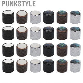 Punkstyle 4 Pcs Electric Bass Knob Dome Metal High End  Inlaid  Volume Control