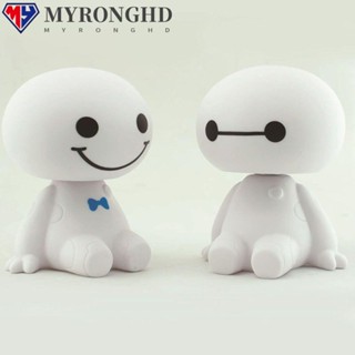 Myronghd รถเครื่องประดับเขย่าหัวตุ๊กตาการ์ตูน Bobblehead ของเล่น