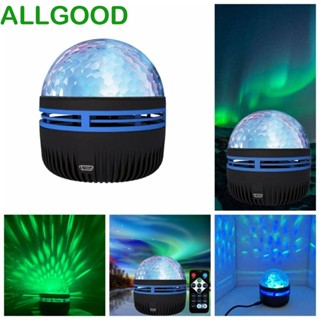 Allgoods โคมไฟดิสโก้ LED ฉายรูปน้ํา กันน้ํา ชาร์จ USB แบบพกพา