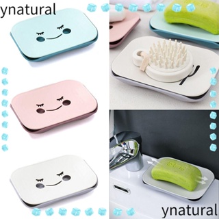 Ynatural ที่วางสบู่ PP ช่วยให้สบู่แห้ง จานสบู่ อุปกรณ์ห้องน้ํา ระบายน้ําด้วยตนเอง ทําความสะอาดง่าย ขาตั้งสบู่การ์ตูน ครัว