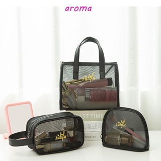 Aroma กระเป๋าเครื่องสําอาง แบบใส อเนกประสงค์ สําหรับเดินทาง ว่ายน้ํา