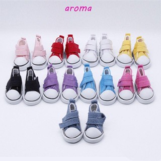 Aroma รองเท้าผ้าใบลําลอง แฮนด์เมด DIY สําหรับตุ๊กตาเด็กผู้หญิง