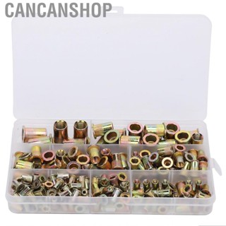 Cancanshop 200Pcs for Flattop Vertical Grain Pull Riveting Nut M3-M10 Galvanized Rivet Set Fasteners