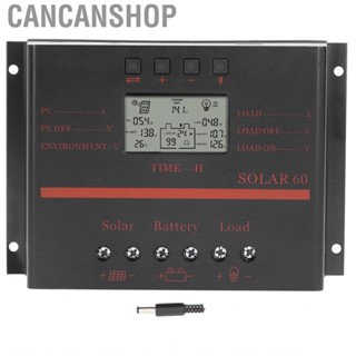 Cancanshop PWM 60A Solar Charge Controller Panel Regulator DC12V/24V