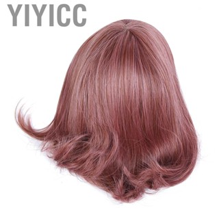 Yiyicc 35cm Short Wig Women Lady Wavy Female Cosplay Fashionable Synthetic Wigs