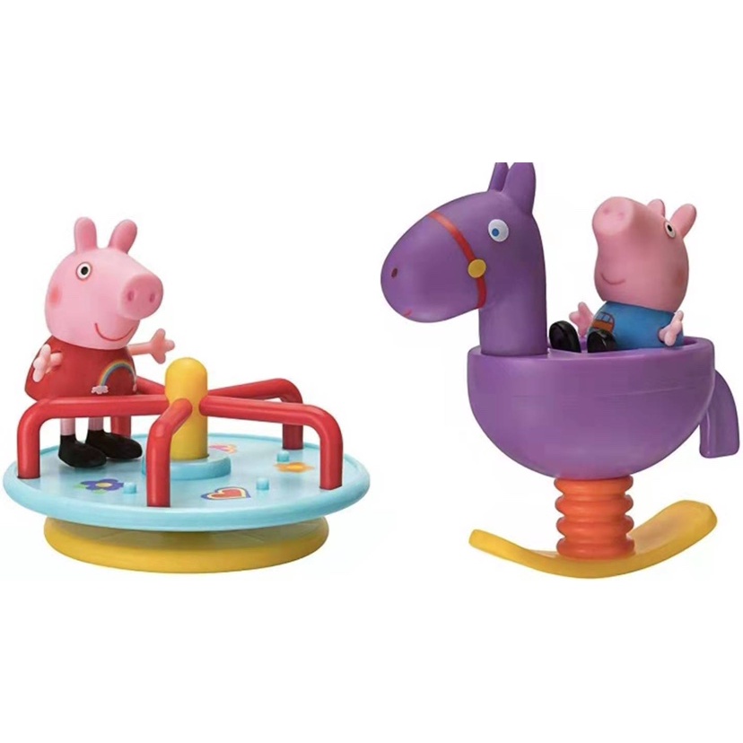 ตุ๊กตา Peppa Pig George พร้อมหัวขยับได้ ของเล่นฉากบ้าน