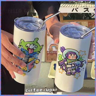 [Animation Peripheral 🥤Limited Cup] กระติกน้ําร้อน สเตนเลส ลายการ์ตูน Buzz Lightyear ทนความร้อนสูง สําหรับออฟฟิศ