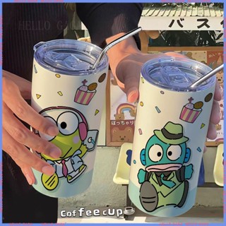 🥤สินค้าแอนิเมชั่น Limited Water Cup🥤กระติกน้ําร้อนสเตนเลส แบบพกพา ลายกบตาโต และปลาน่าเกลียด คุณภาพสูง สําหรับสํานักงาน