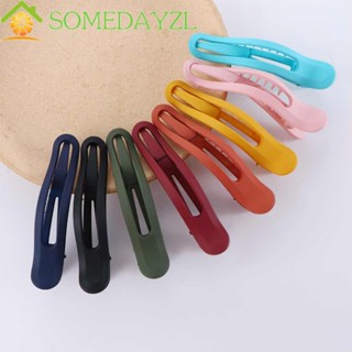 Somedayzl กิ๊บติดผม เนื้อแมตต์ สีแคนดี้ เรียบง่าย สําหรับผู้หญิง