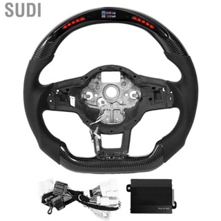 Sudi Steering Wheels Carbon Fiber  Shift Lights LCD Display Wheel Fit for Volkswagen  MK7 Mk7.5 R