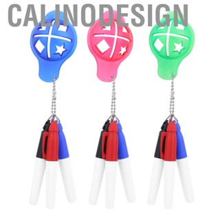 Calinodesign Plastic Golf Ball Liner Colorfast Quick‑Drying Marker Pen Set Alignment Putting Tool Equipment