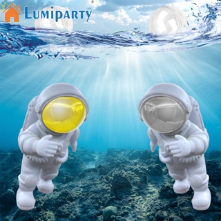 Lumiparty ลูกบอลลอยน้ํา Pvc รูปนักบินอวกาศ ของเล่น สําหรับตกแต่งตู้ปลา 2 ชิ้น