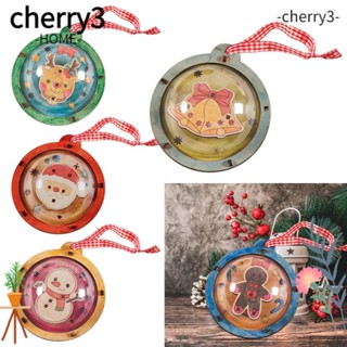 Cherry3 จี้คริสต์มาส ขนมปังขิงน่ารัก แฮนด์เมด DIY ของเล่นสําหรับเด็ก