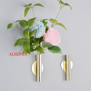 Alisond1 ชั้นวางดอกไม้ DIY ไม่เจาะผนัง ห้องนั่งเล่น ทางเข้า กระถางดอกไม้ตกแต่งผนัง