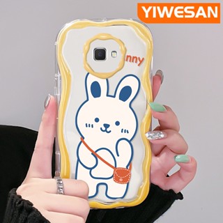 เคสโทรศัพท์มือถือ ซิลิโคนใส กันกระแทก ลายการ์ตูนกระต่ายน้อยน่ารัก สีขาว สําหรับ Samsung J7 Prime J7 Prime 2 J2 Prime