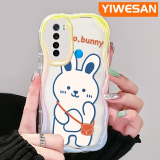 เคสโทรศัพท์มือถือ ซิลิโคนใส กันกระแทก ลายการ์ตูนกระต่าย สีขาว สําหรับ Xiaomi Redmi Note 8 Note 8T Note 9