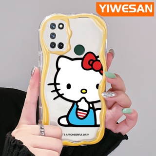 เคสโทรศัพท์มือถือใส แบบนิ่ม ลายการ์ตูนคิตตี้ กันกระแทก สําหรับ Realme 7 Pro 7i C17 Narzo 20 Pro