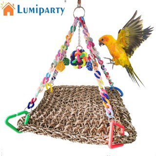 Lumiparty ของเล่นเปลแขวน หลากสี สําหรับสัตว์เลี้ยง นกแก้ว กรงนก