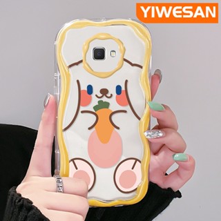 เคสโทรศัพท์มือถือแบบนิ่ม ใส กันกระแทก ลายการ์ตูนกระต่ายหน้ายิ้มน่ารัก สําหรับ Samsung J7 Prime J7 Prime 2 J2 Prime